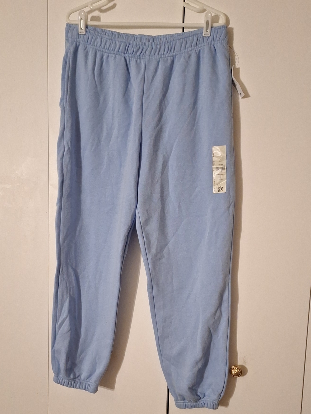 NOBO Light Blue Sweatpants with Elastic Waistband